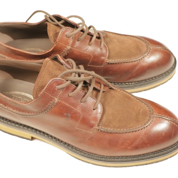 Tod's Lace up Size 11 US Brown - Picture 7 of 9